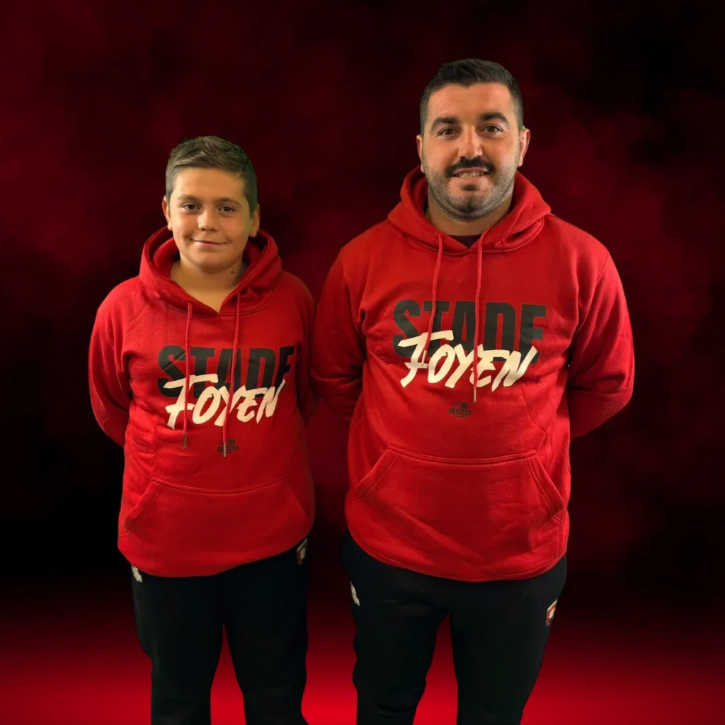 Sweat rouge du Stade Foyen